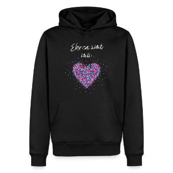 Ehrenamt mit Herz Freiwillige Helferin Ehrenamt - Männer Premium Bio Hoodie - Schwarz - Vorne - Nico (187cm)