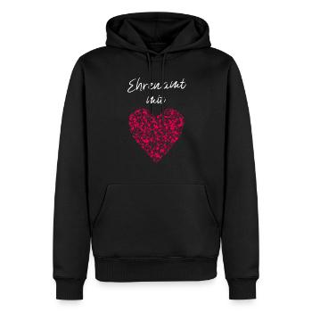 Ehrenamt mit Herz Freiwilliger Helfer Ehrenamt - Männer Premium Bio Hoodie - Schwarz - Vorne - Nico (187cm)