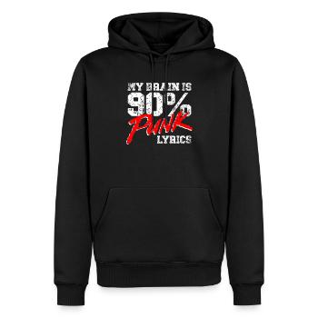 Paroles de My Brain Is 100% Punk Paroles de - Sweat à capuche Premium bio Homme - noir - Devant - Nico (187cm)