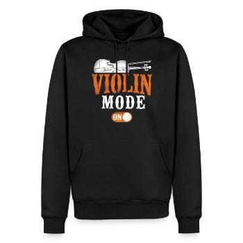 Violin Violinist Vintage Violin - Männer Premium Bio Hoodie - Schwarz - Vorne - Nico (187cm)