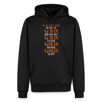 Violin Violinist Vintage My - Männer Premium Bio Hoodie - Schwarz - Vorne - Nico (187cm)