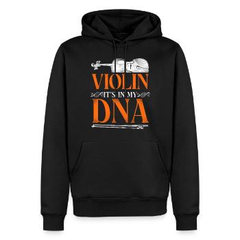 Violin Violinist Vintage Violin - Männer Premium Bio Hoodie - Schwarz - Vorne - Nico (187cm)