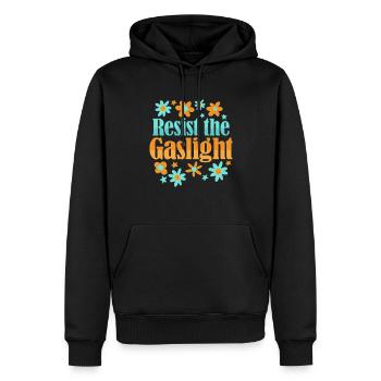 Féminisme Gaslightning Design pour un - Sweat à capuche Premium bio Homme - noir - Devant - Nico (187cm)