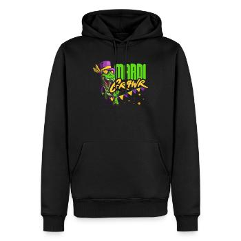 Mardi Grawr Mardi Gras Shenanigan Beans - Sweat à capuche Premium bio Homme - noir - Devant - Nico (187cm)