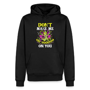Don't let me go voodoo at your carnival - Men’s Premium Organic Hoodie - black - Front - Nico (187cm)