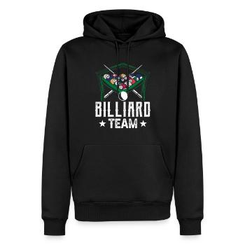 Billard Team Spieler Billiard Pool Liebhaber - Männer Premium Bio Hoodie - Schwarz - Vorne - Nico (187cm)