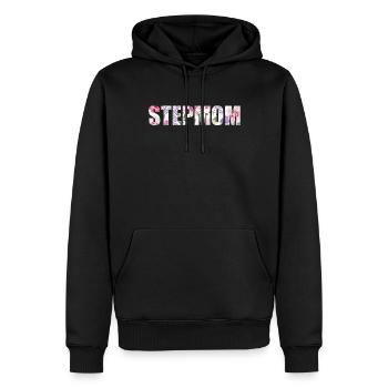 Belle-mère Belle-mère Mère adoptive Mère d’accueil Mère d’accueil - Sweat à capuche Premium bio Homme - noir - Devant - Nico (187cm)