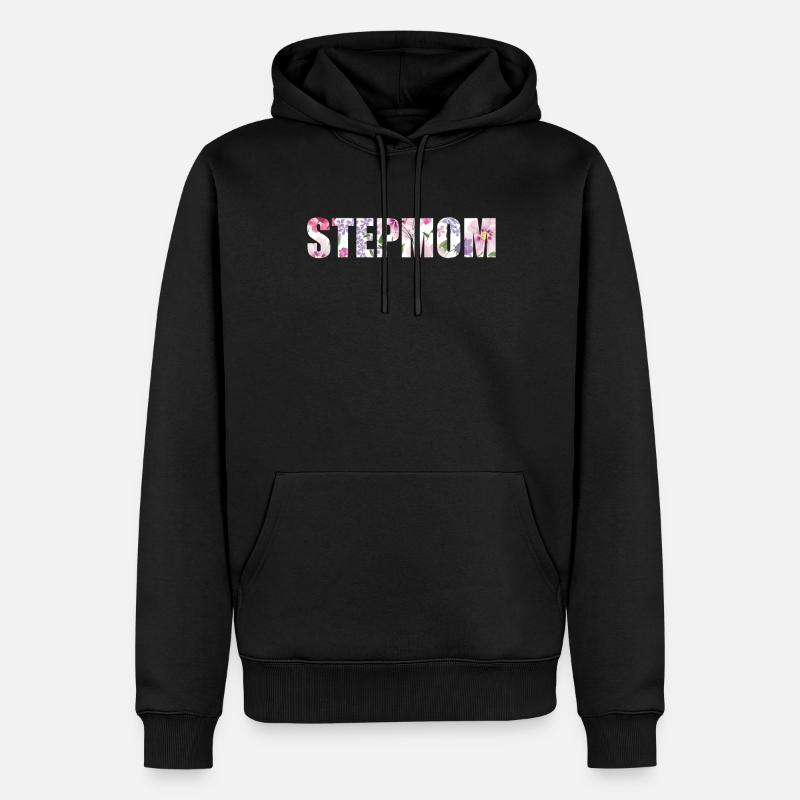 Stiefmutter Stepmother Pflegemutter Ziehmutter - Männer Premium Bio Hoodie - Schwarz
