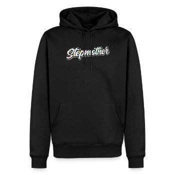 Belle-mère Mère d’accueil Mère d’accueil Belle-mère - Sweat à capuche Premium bio Homme - noir - Devant - Nico (187cm)