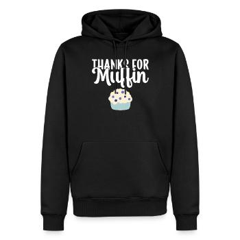 Cadeaux Cookie Lover - Sweat à capuche Premium bio Homme - noir - Devant - Nico (187cm)