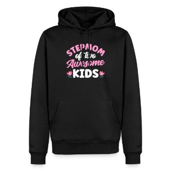 Stiefmutter Von Zwei Großartigen Kindern - Männer Premium Bio Hoodie - Schwarz - Vorne - Nico (187cm)
