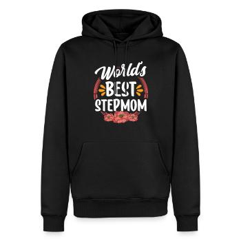 The best stepmother in the world child foster mother - Men’s Premium Organic Hoodie - black - Front - Nico (187cm)