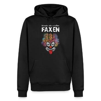 Karneval Fasching Konfetti Clown Büro Kostümersatz - Männer Premium Bio Hoodie - Schwarz - Vorne - Nico (187cm)