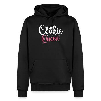 Cadeaux Cookie Lover - Sweat à capuche Premium bio Homme - noir - Devant - Nico (187cm)