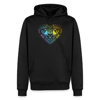 Piano Heart - Piano Keyboard Player Keyboardist Pi - Männer Premium Bio Hoodie - Schwarz - Vorne - Nico (187cm)