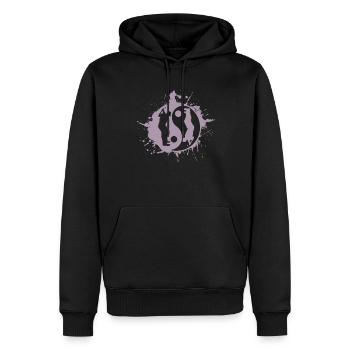 Golf Golfer Golfing Yin Yan Japanisches Symbol - Männer Premium Bio Hoodie - Schwarz - Vorne - Nico (187cm)