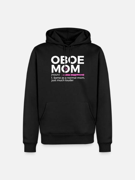 Oboe Musiker - Männer Premium Bio Hoodie - Schwarz