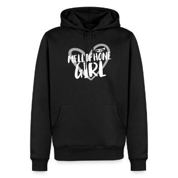 Musicien Mellophone - Sweat à capuche Premium bio Homme - noir - Devant - Nico (187cm)