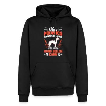 Podenco schnarcht lauter spanischer Podenco - Männer Premium Bio Hoodie - Schwarz - Vorne - Nico (187cm)