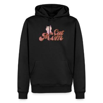 Life is better with Cats Cat Mom - Men’s Premium Organic Hoodie - black - Front - Nico (187cm)