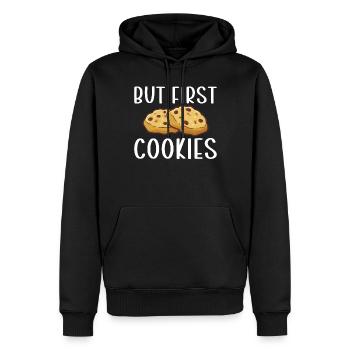 Keksliebhaber Geschenke - Männer Premium Bio Hoodie - Schwarz - Vorne - Nico (187cm)