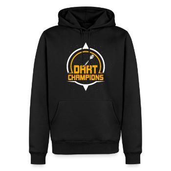 Dart Champions Darts Dartverein Team - Männer Premium Bio Hoodie - Schwarz - Vorne - Nico (187cm)