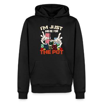 Casino Gambling Slot Machine à sous Jeu de cartes - Sweat à capuche Premium bio Homme - noir - Devant - Nico (187cm)