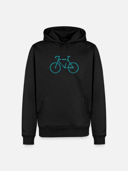 Bicyclette - Sweat à capuche Premium bio Homme - noir