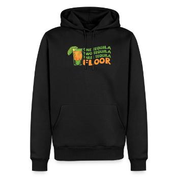 Amateur de tequila alcoolique mexicain - Sweat à capuche Premium bio Homme - noir - Devant - Nico (187cm)