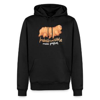 Unzerstörbares - Männer Premium Bio Hoodie - Schwarz - Vorne - Nico (187cm)