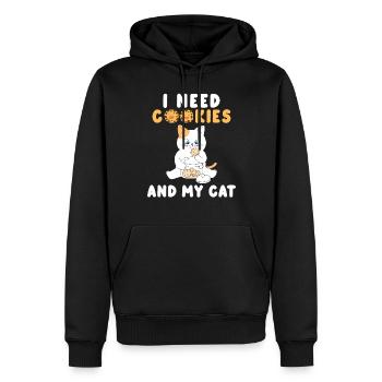 Keksliebhaber Geschenke - Männer Premium Bio Hoodie - Schwarz - Vorne - Nico (187cm)