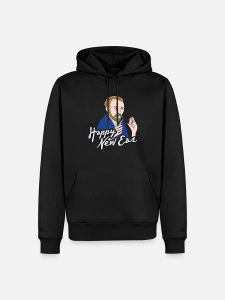 Van Gogh Ear Art - Men’s Premium Organic Hoodie - black