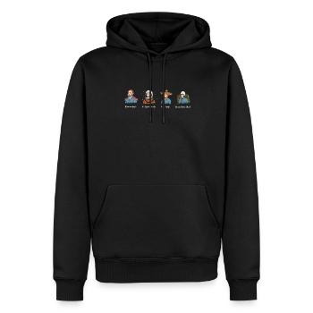 L’art de Van Gogh - Sweat à capuche Premium bio Homme - noir - Devant - Nico (187cm)