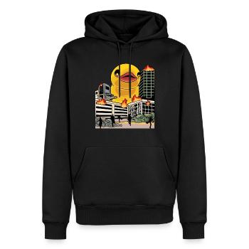 Lustige Riesige Gummi-enten-liebhaber Kinder - Männer Premium Bio Hoodie - Schwarz - Vorne - Nico (187cm)