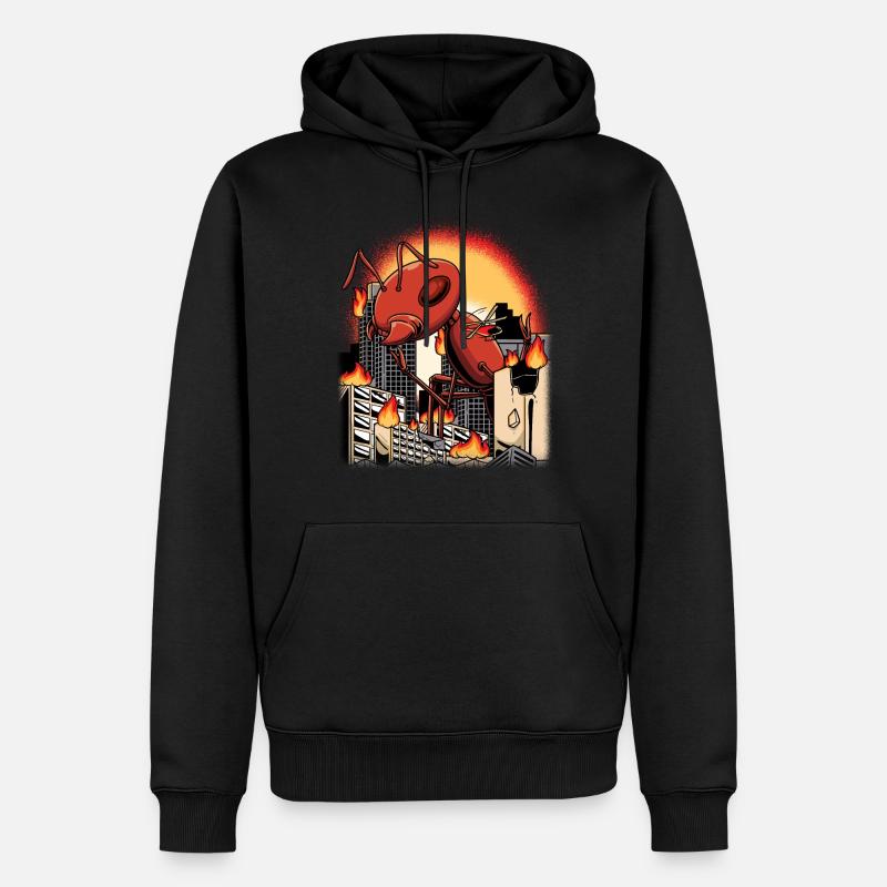 Fourmi de feu Fourmi rouge - Sweat à capuche Premium bio Homme - noir