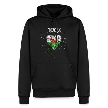 Pays de Galles Pays de Galles Flag Fan de flag football du Pays de Galles - Sweat à capuche Premium bio Homme - noir - Devant - Nico (187cm)