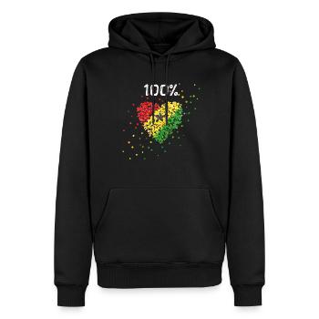 Ghana Afrika Ghanaflagge Ghanafahne Ghanafan - Männer Premium Bio Hoodie - Schwarz - Vorne - Nico (187cm)