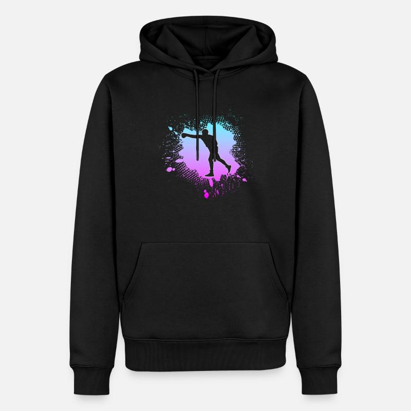 Boxen - Männer Premium Bio Hoodie - Schwarz