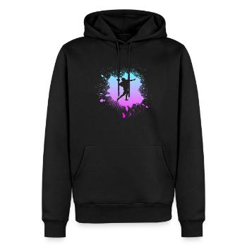 Football américain - Sweat à capuche Premium bio Homme - noir - Devant - Nico (187cm)