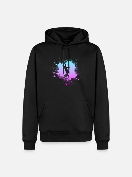Unicycle - Men’s Premium Organic Hoodie - black