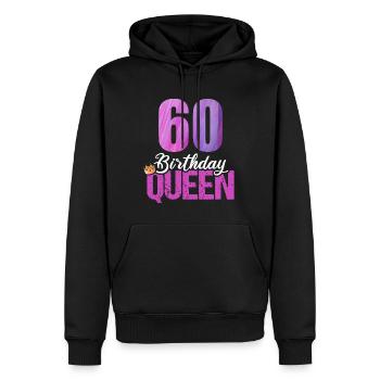 60 Jahre Alt 60 Geburtstag Birthday Queen - Männer Premium Bio Hoodie - Schwarz - Vorne - Nico (187cm)