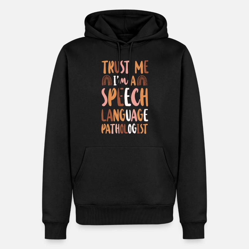 Speech Therapist Therapy Assistant - Männer Premium Bio Hoodie - Schwarz