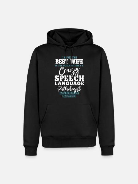 Speech Therapist Therapy Assistant - Men’s Premium Organic Hoodie - black