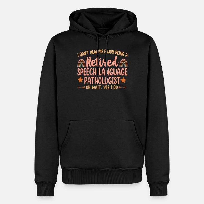Speech Therapist Therapy Assistant - Männer Premium Bio Hoodie - Schwarz