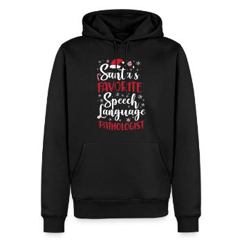 Speech Therapist Therapy Assistant - Männer Premium Bio Hoodie - Schwarz - Vorne - Nico (187cm)