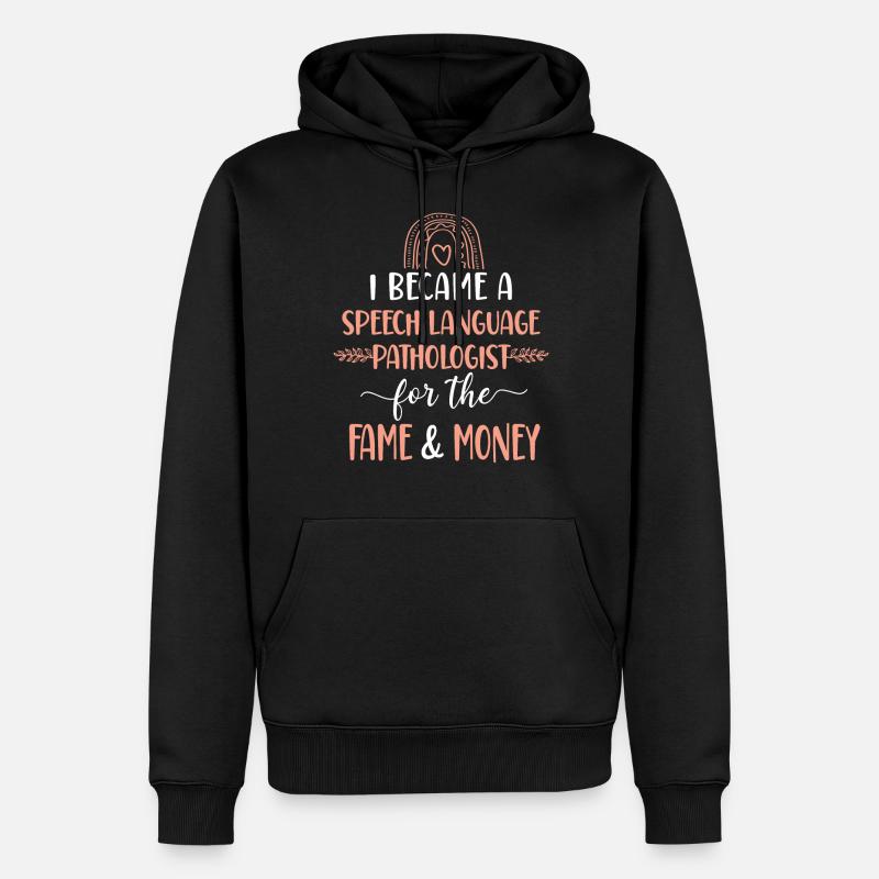 Speech Therapist Therapy Assistant - Männer Premium Bio Hoodie - Schwarz