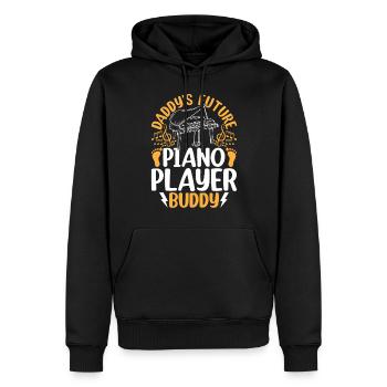 Daddy's Future Piano Player Buddy Piano Baby Piano - Männer Premium Bio Hoodie - Schwarz - Vorne - Nico (187cm)