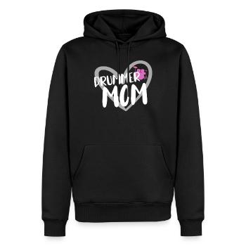 musicien de batterie - Sweat à capuche Premium bio Homme - noir - Devant - Nico (187cm)
