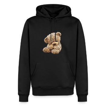 Teddy Bär Teddybär Cartoon Teddy bear Motiv - Männer Premium Bio Hoodie - Schwarz - Vorne - Nico (187cm)