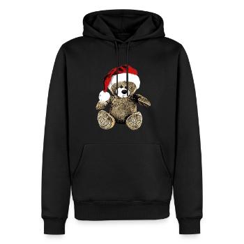 Teddy Bär Teddybär Cartoon Teddy bear Weihnachten - Männer Premium Bio Hoodie - Schwarz - Vorne - Nico (187cm)